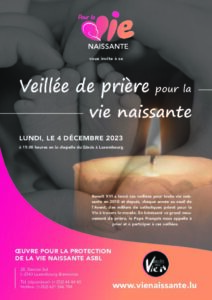 Veillée de prière pour la vie naissante